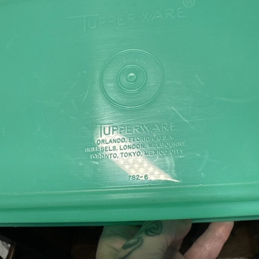 VTG Tupperware Lot 3 Crisp It Bowl‎ 679 Colander 339 Crisper 782 Jadeite Green